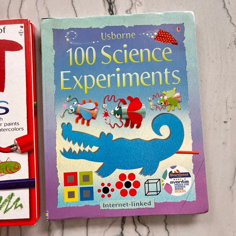 Usborne Book of Art Ideas and 100 Science Experiments Kids‎ Activity Book Set